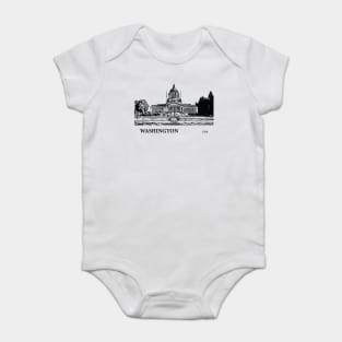 Washington State USA Baby Bodysuit